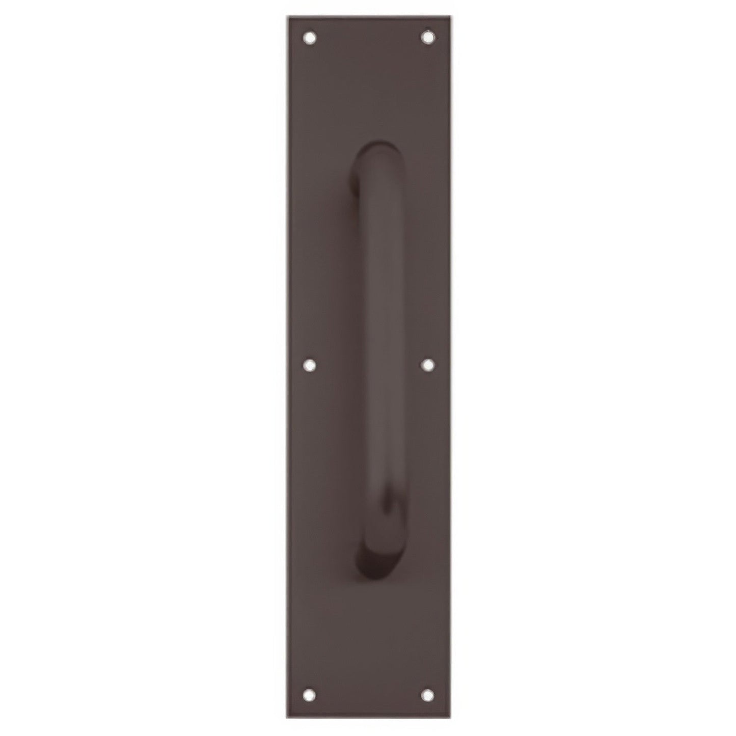 Ives 83028-416-8 4" x 16" Brass Pull Plate with 3/4" Round Handle on 8" Center