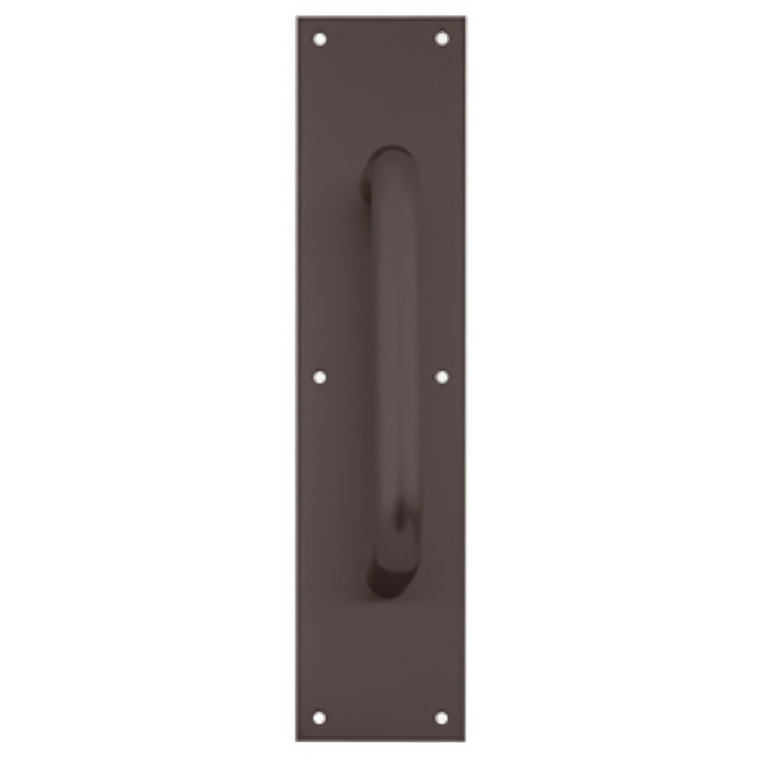 Ives 83028-416-8 4" x 16" Brass Pull Plate with 3/4" Round Handle on 8" Center