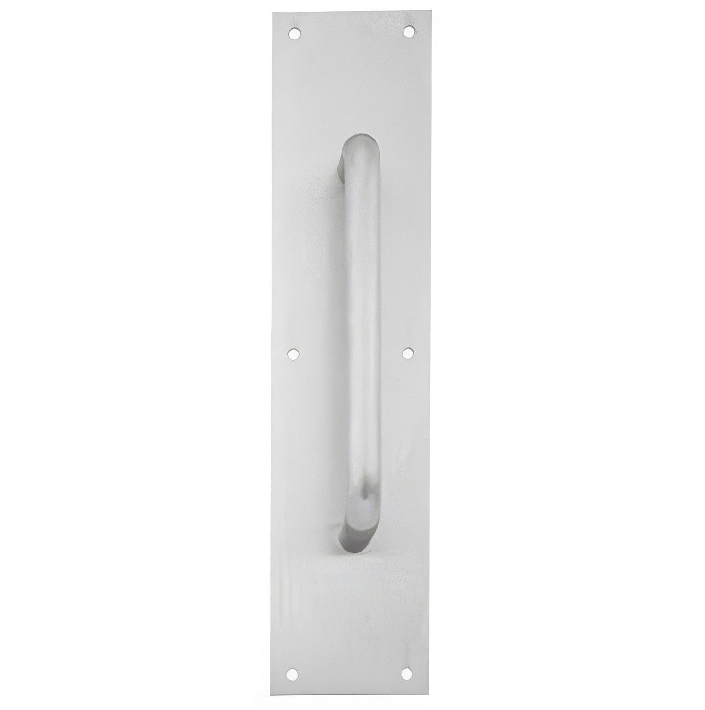 Ives 83028-416-8 4" x 16" Brass Pull Plate with 3/4" Round Handle on 8" Center