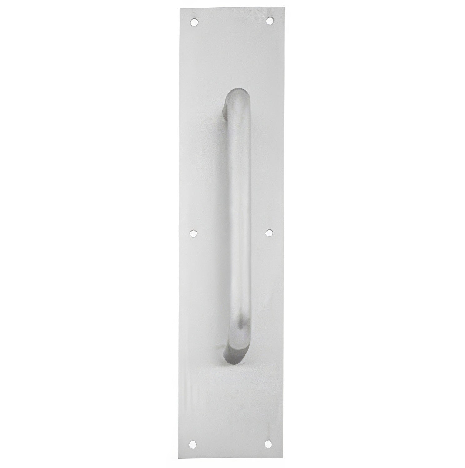 Ives 83028-416-8 4" x 16" Brass Pull Plate with 3/4" Round Handle on 8" Center