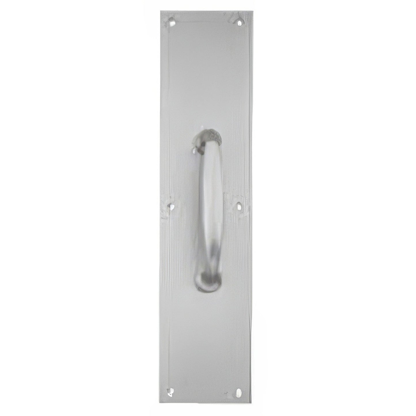 Ives 83115-315 3-1/2" x 15" Brass Pull Plate with 1" Round Base Handle on 5-1/4" Center