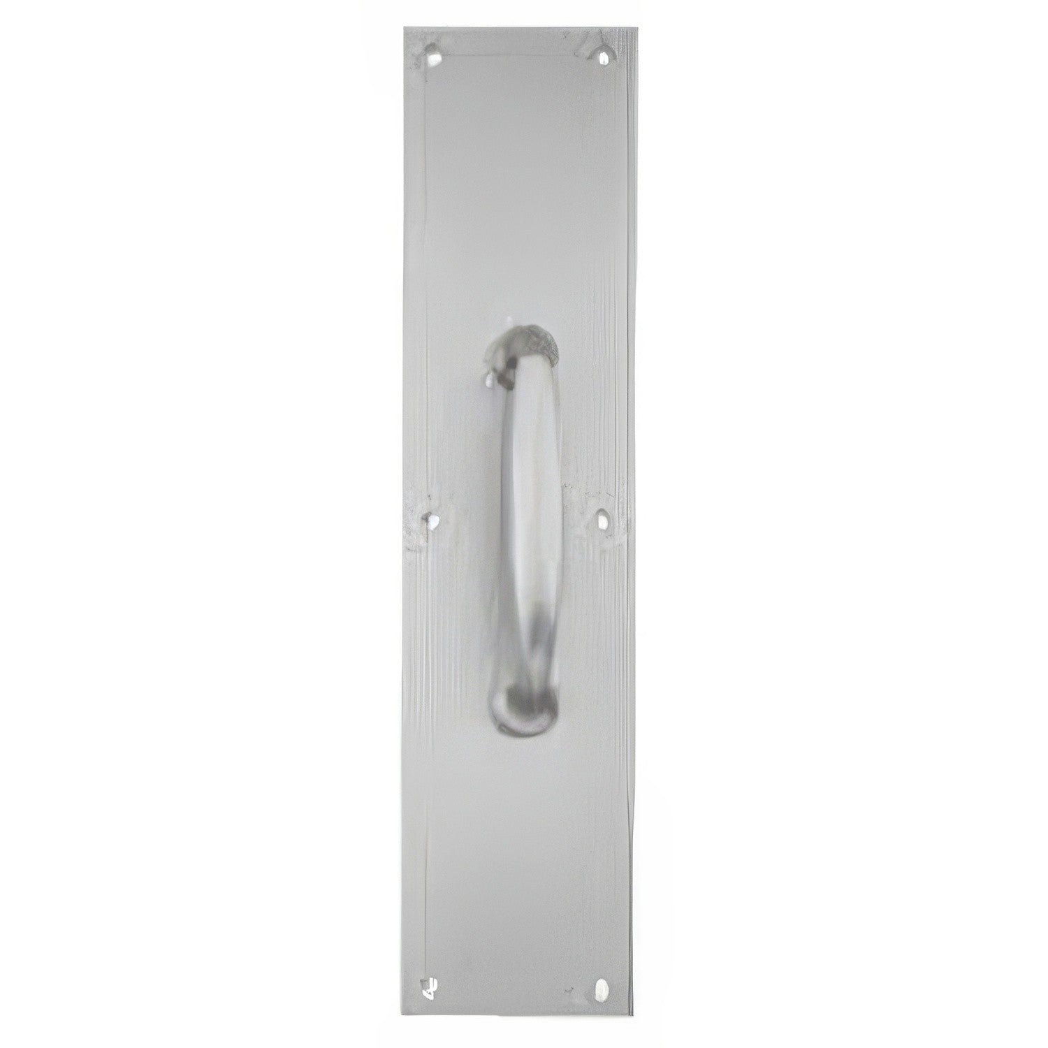Ives 83115-315 3-1/2" x 15" Brass Pull Plate with 1" Round Base Handle on 5-1/4" Center