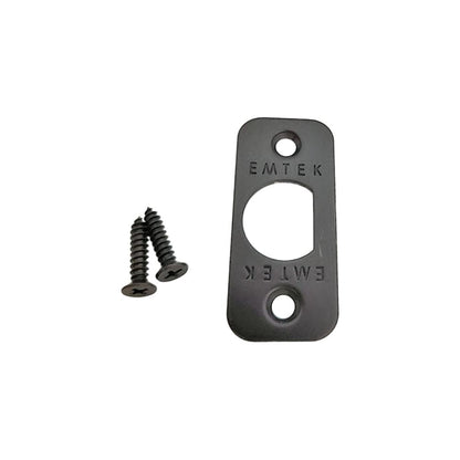 Emtek 83231US10B Radius Corner Faceplate and Screws for Passage or Privacy Latch Oil Rubbed Bronze Finish.
