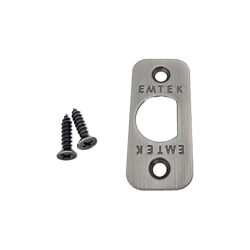 Emtek 83231US10B Radius Corner Faceplate and Screws for Passage or Privacy Latch Oil Rubbed Bronze Finish.