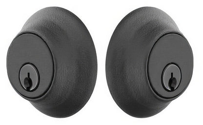 Emtek Regular Style Sandcast Bronze Double Cylinder Deadbolt