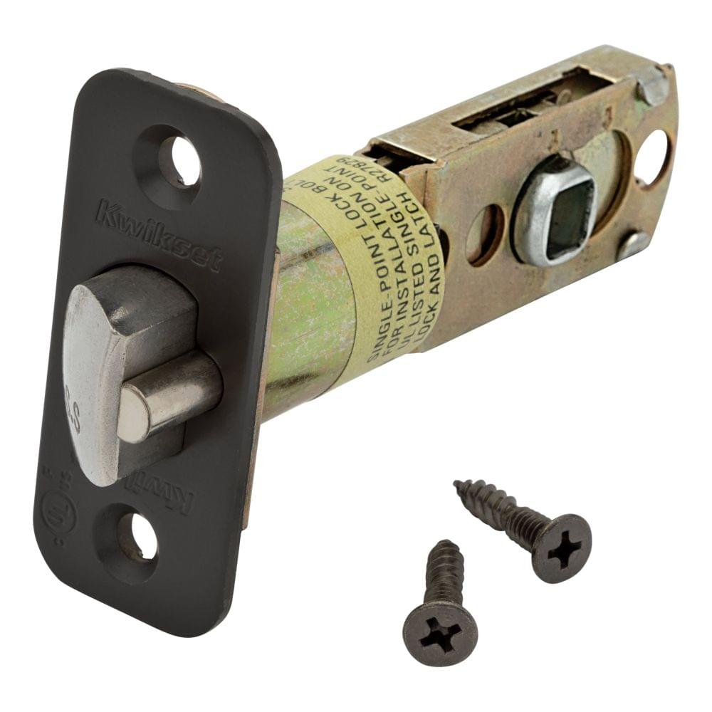 Kwikset 83518-002 UL Adjustable Radius Corner Deadlatch for US11P Venetian Bronze and 514 Matte Black Finish.