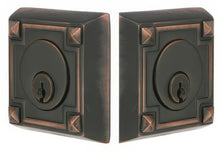 Emtek Arts and Crafts Style Designer Brass Double Cylinder Deadbolt