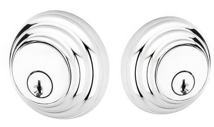 Emtek Low Profile Style Brass Modern Double Cylinder Deadbolt
