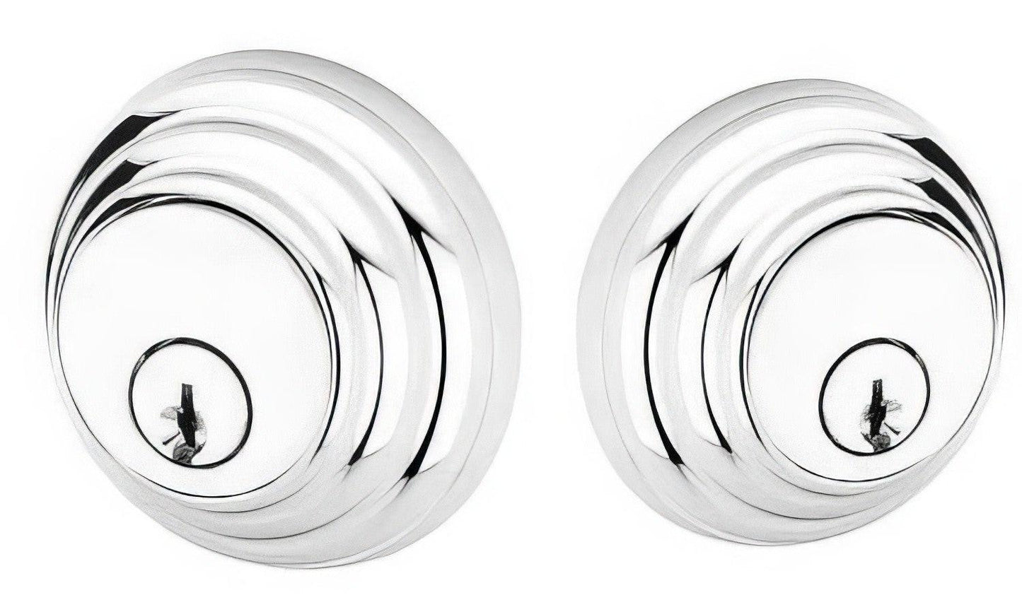 Emtek Low Profile Style Brass Modern Double Cylinder Deadbolt