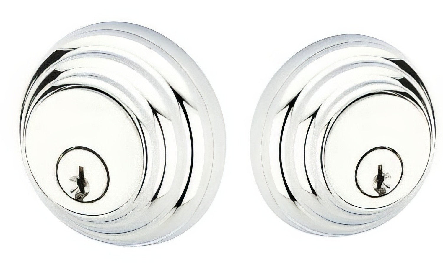 Emtek Low Profile Style Brass Modern Double Cylinder Deadbolt