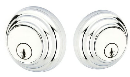 Emtek Low Profile Style Brass Modern Double Cylinder Deadbolt