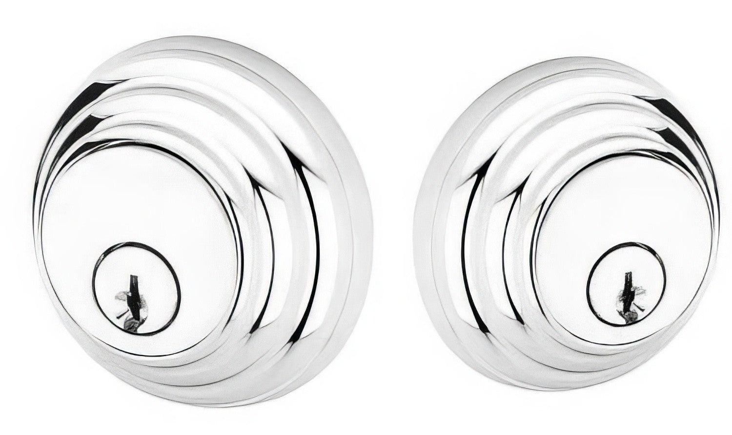 Emtek Low Profile Style Brass Modern Double Cylinder Deadbolt