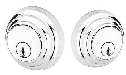 Emtek Low Profile Style Brass Modern Double Cylinder Deadbolt