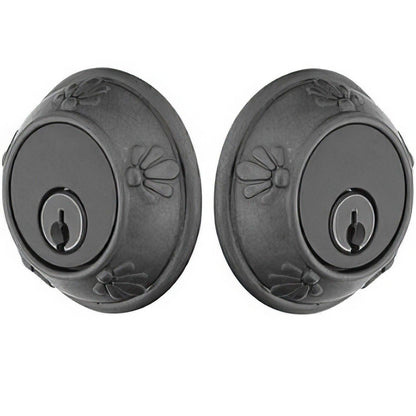 Emtek Tuscany Style Lost Wax Cast Bronze Double Cylinder Deadbolt