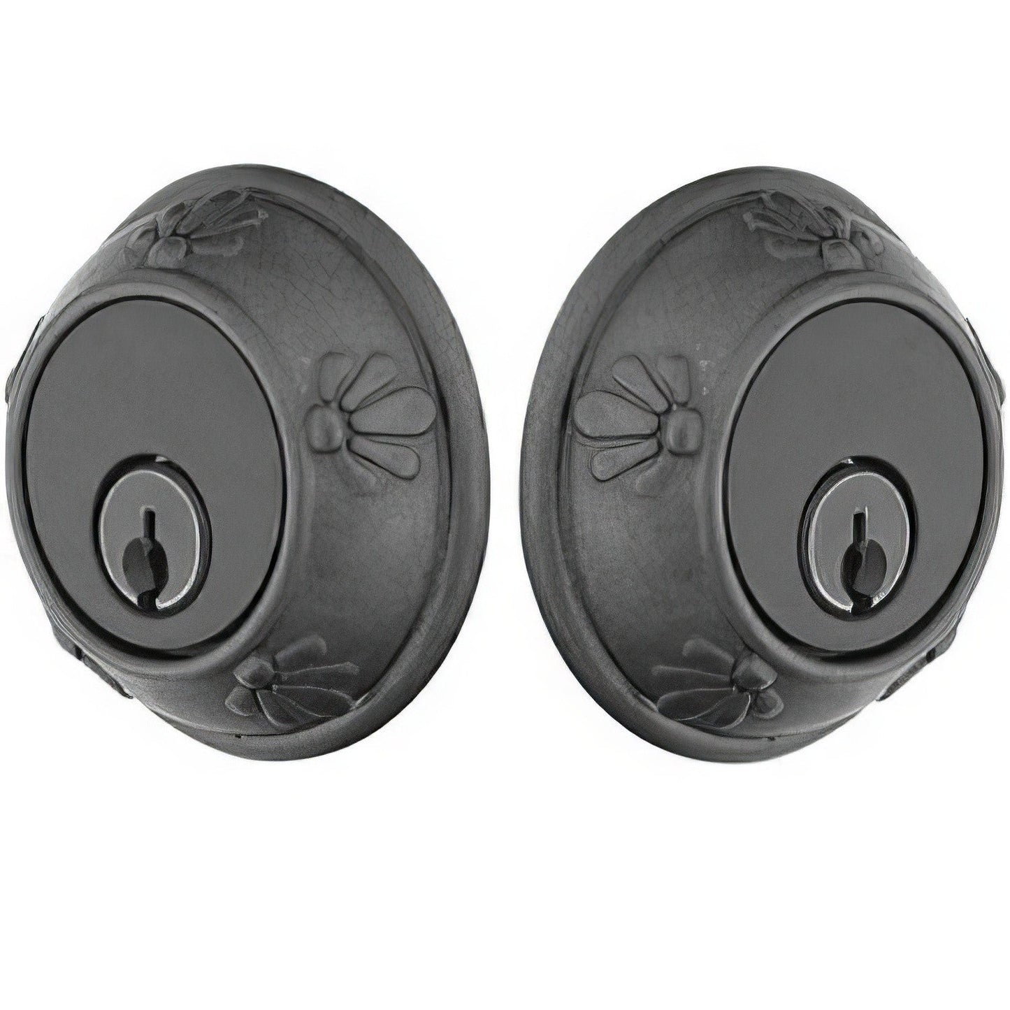 Emtek Tuscany Style Lost Wax Cast Bronze Double Cylinder Deadbolt.