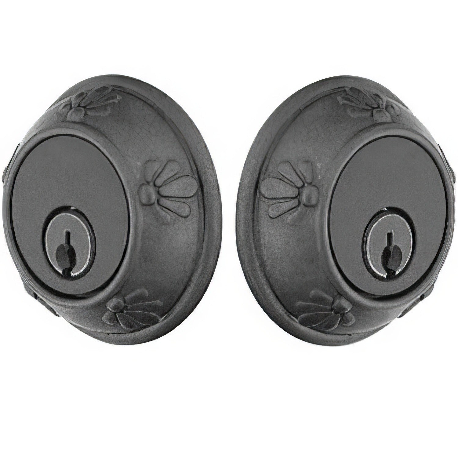 Emtek Tuscany Style Lost Wax Cast Bronze Double Cylinder Deadbolt.
