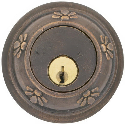 Emtek Tuscany Style Lost Wax Cast Bronze Double Cylinder Deadbolt