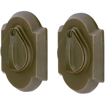 Emtek #1 Style Sandcast Bronze Double Cylinder Deadbolt