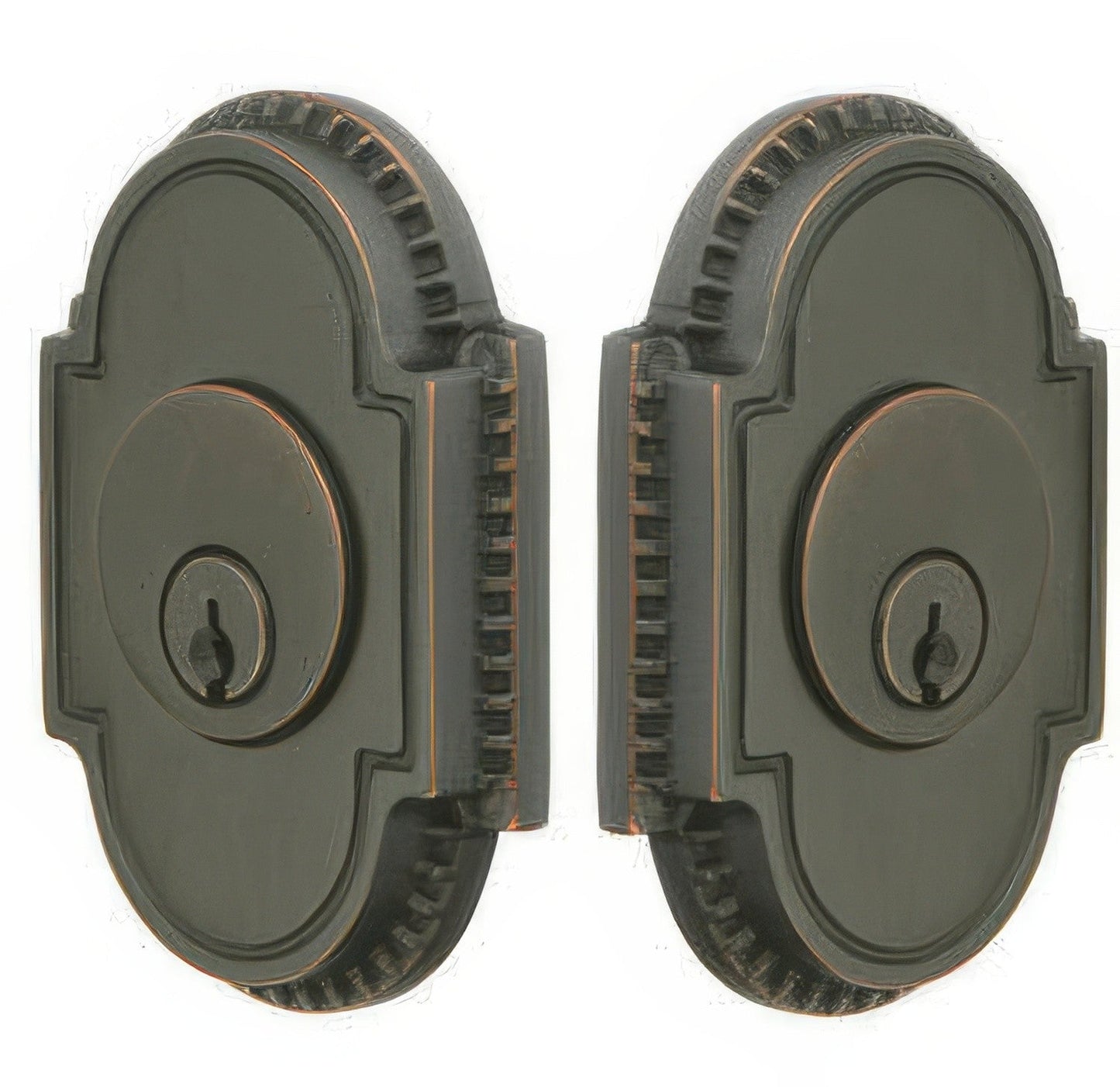 Emtek Knoxville Style Designer Brass Double Cylinder Deadbolt