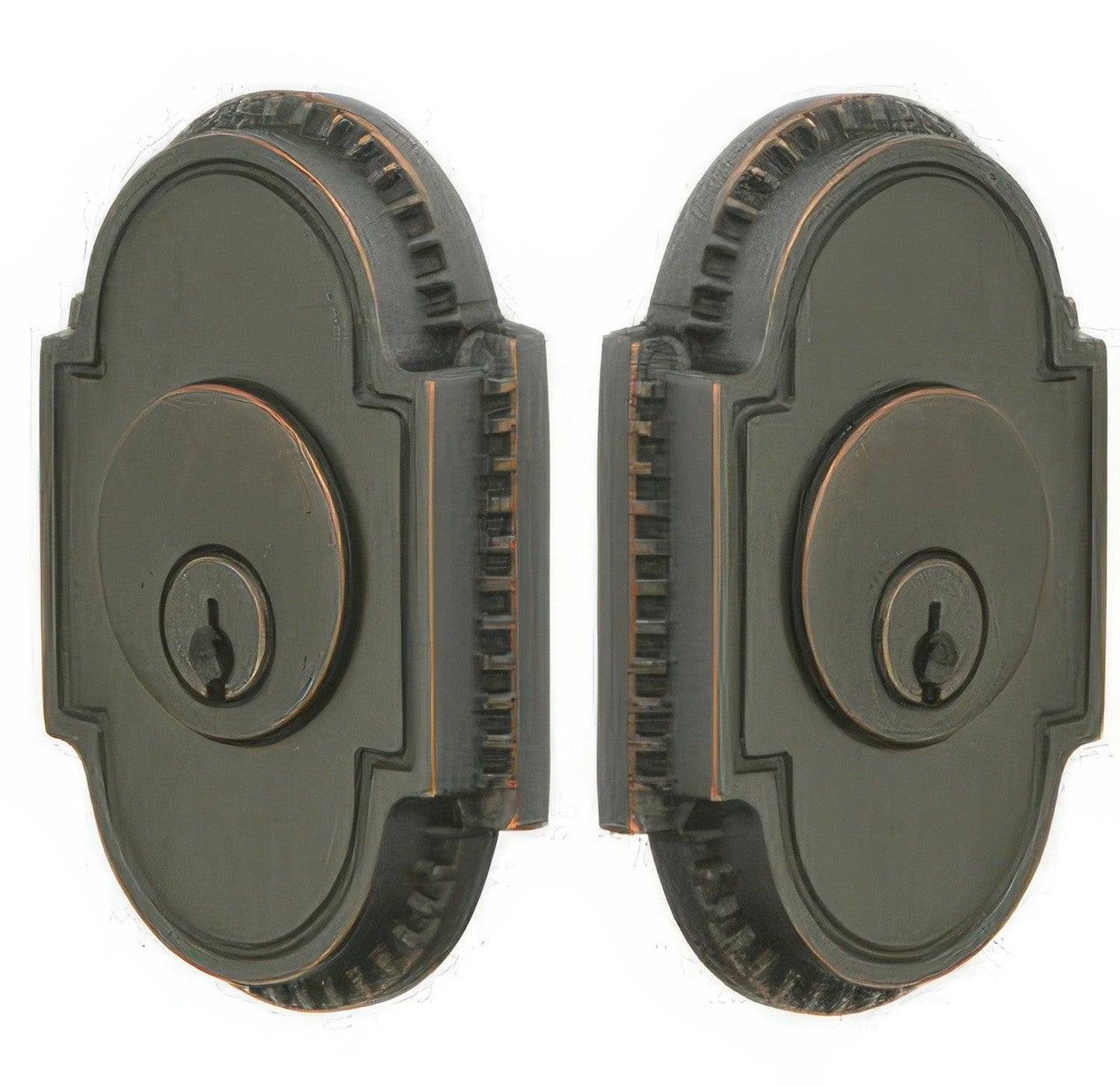Emtek Knoxville Style Designer Brass Double Cylinder Deadbolt
