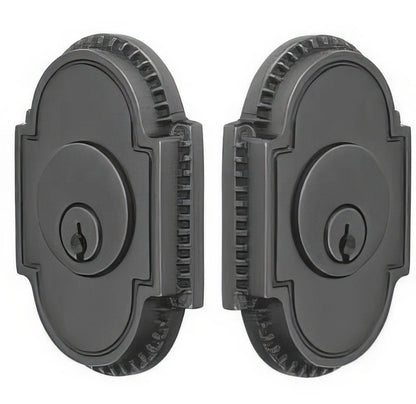 Emtek Knoxville Style Designer Brass Double Cylinder Deadbolt