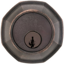 Emtek 8360 Octagon Style Tuscany Bronze Double Cylinder Deadbolt.