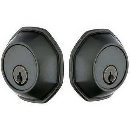 Emtek 8360 Octagon Style Tuscany Bronze Double Cylinder Deadbolt