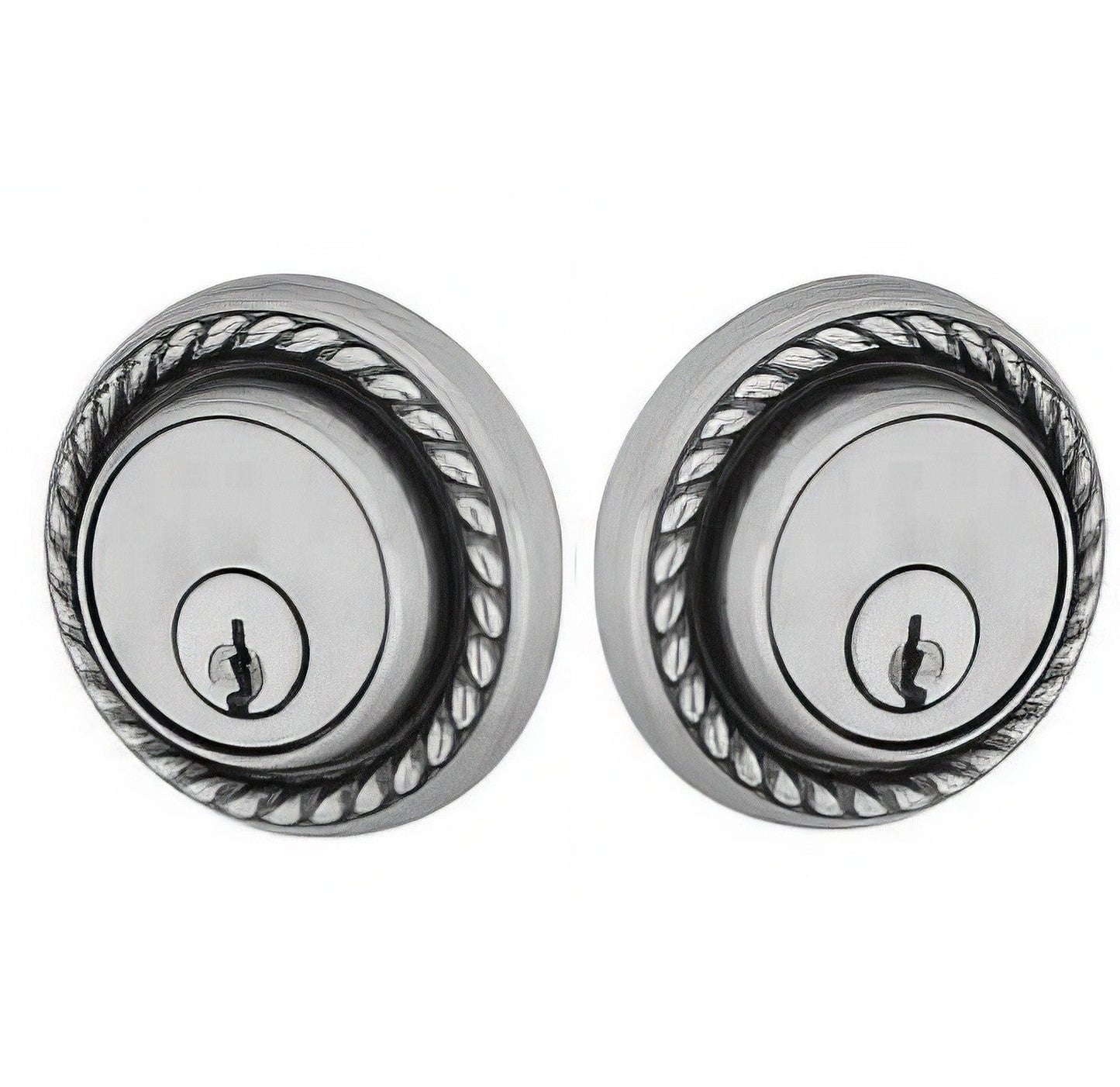 Emtek Rope Style Designer Brass Double Cylinder Deadbolt
