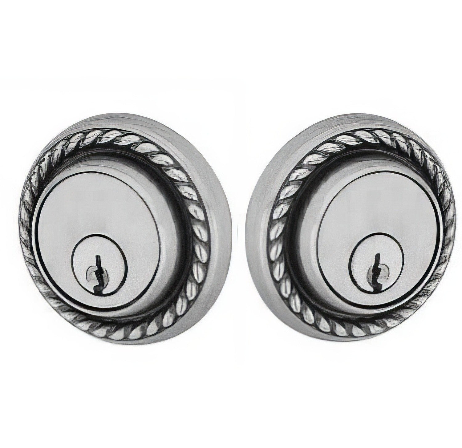 Emtek Rope Style Designer Brass Double Cylinder Deadbolt