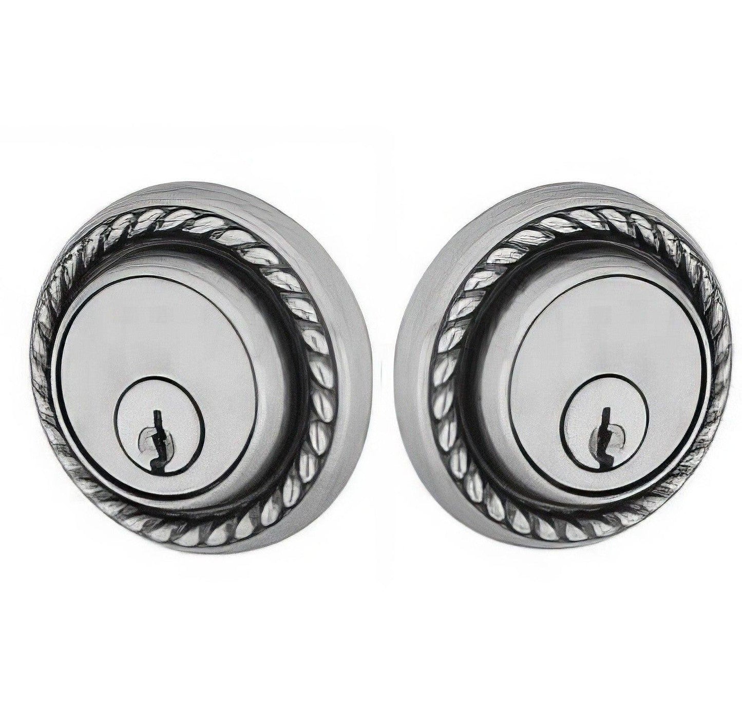 Emtek Rope Style Designer Brass Double Cylinder Deadbolt