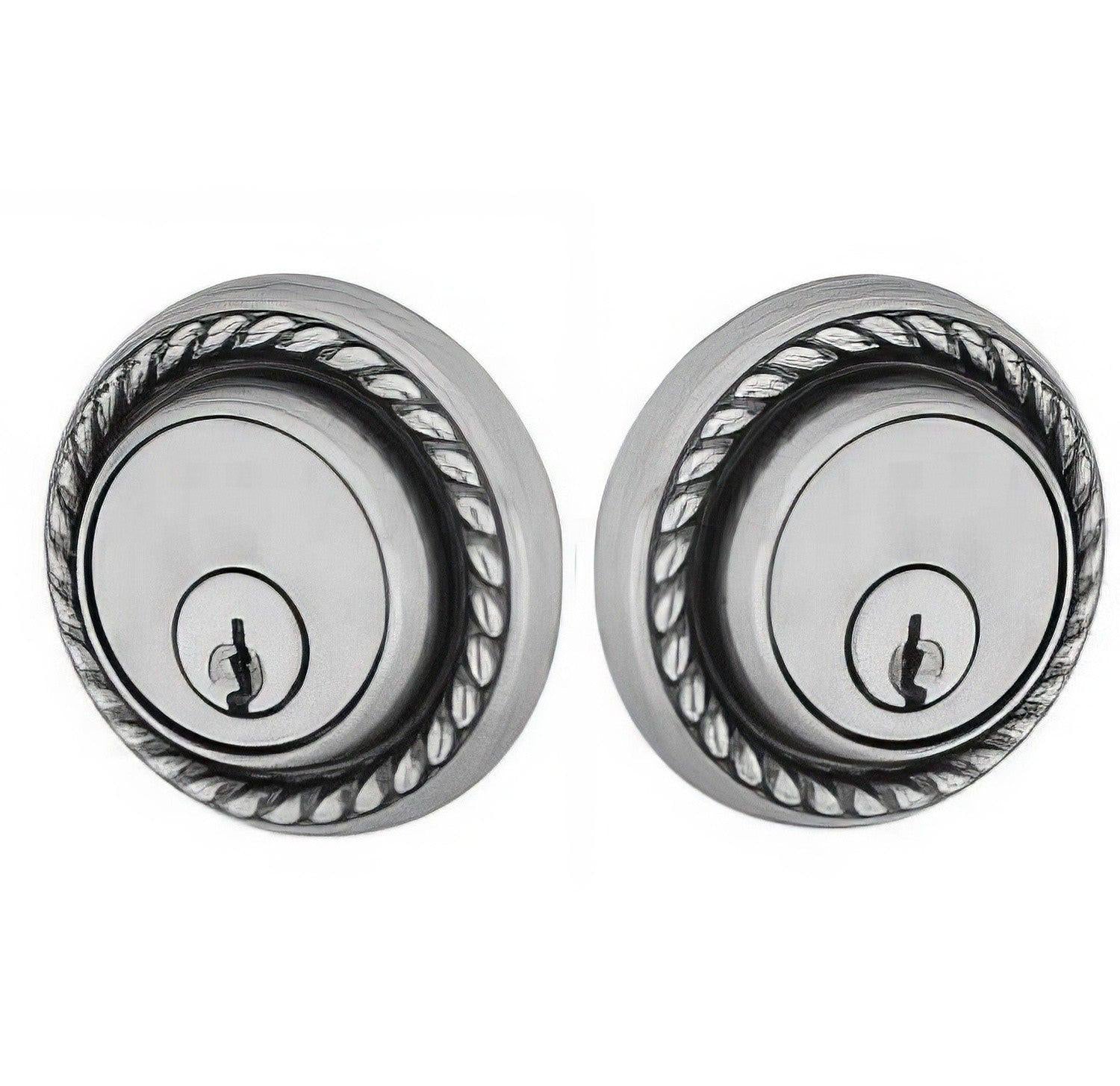 Emtek Rope Style Designer Brass Double Cylinder Deadbolt