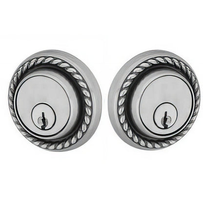 Emtek Rope Style Designer Brass Double Cylinder Deadbolt
