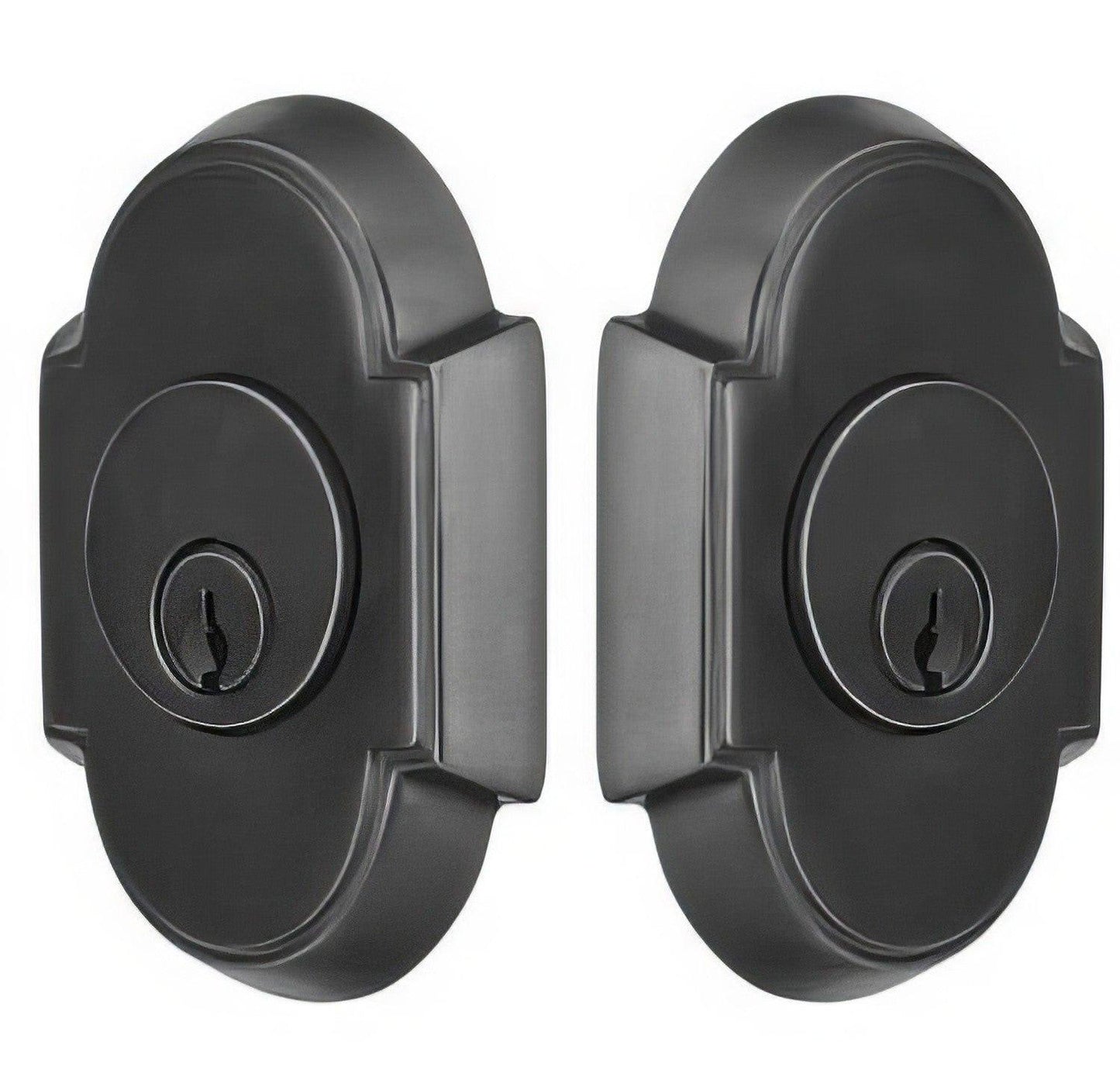 Emtek #8 Style Brass Modern Double Cylinder Deadbolt