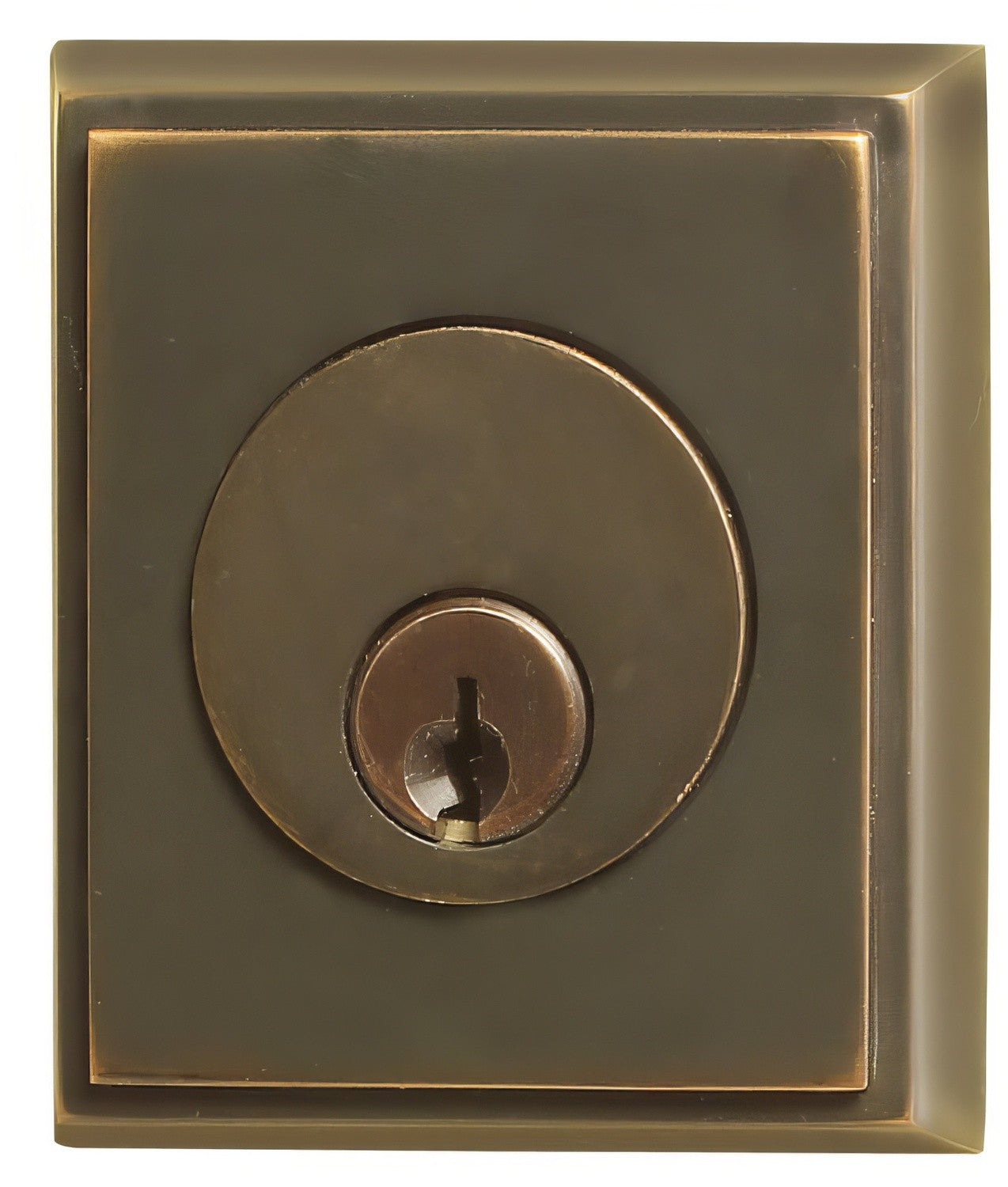 Emtek Rectangular Style Brass Modern Double Cylinder Deadbolt