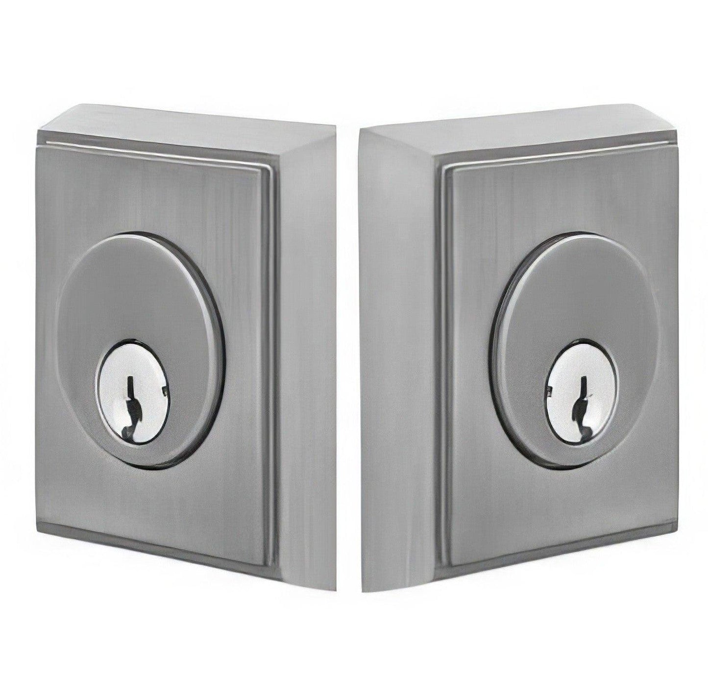 Emtek Rectangular Style Brass Modern Double Cylinder Deadbolt