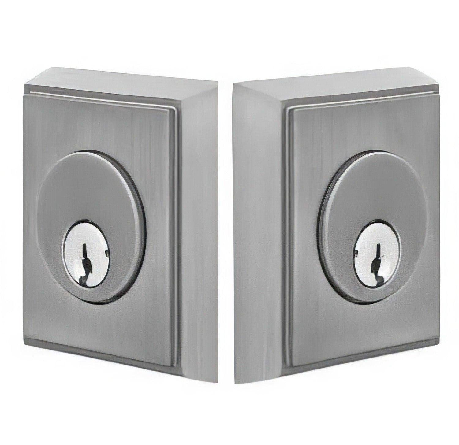 Emtek Rectangular Style Brass Modern Double Cylinder Deadbolt