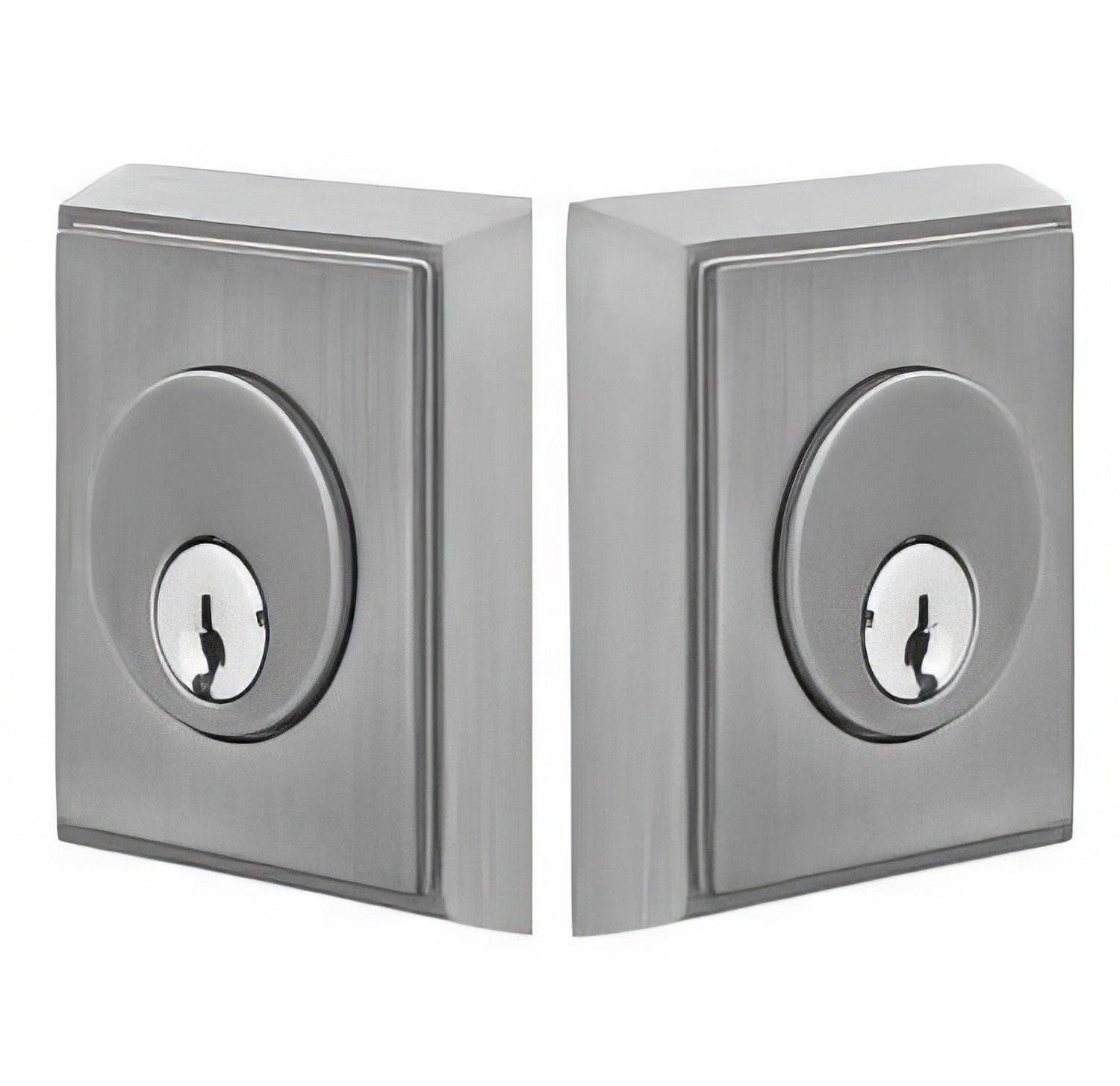 Emtek Rectangular Style Brass Modern Double Cylinder Deadbolt