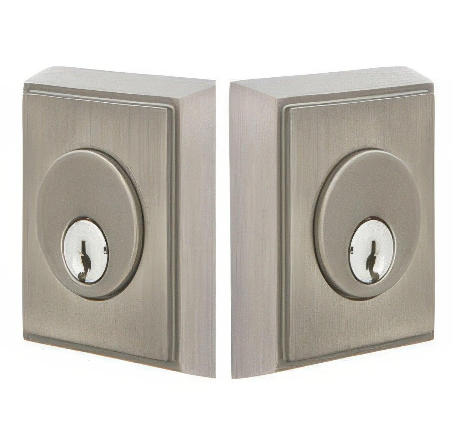 Emtek Rectangular Style Brass Modern Double Cylinder Deadbolt