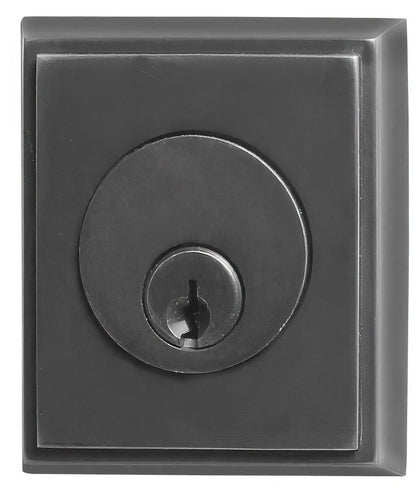 Emtek Rectangular Style Brass Modern Double Cylinder Deadbolt