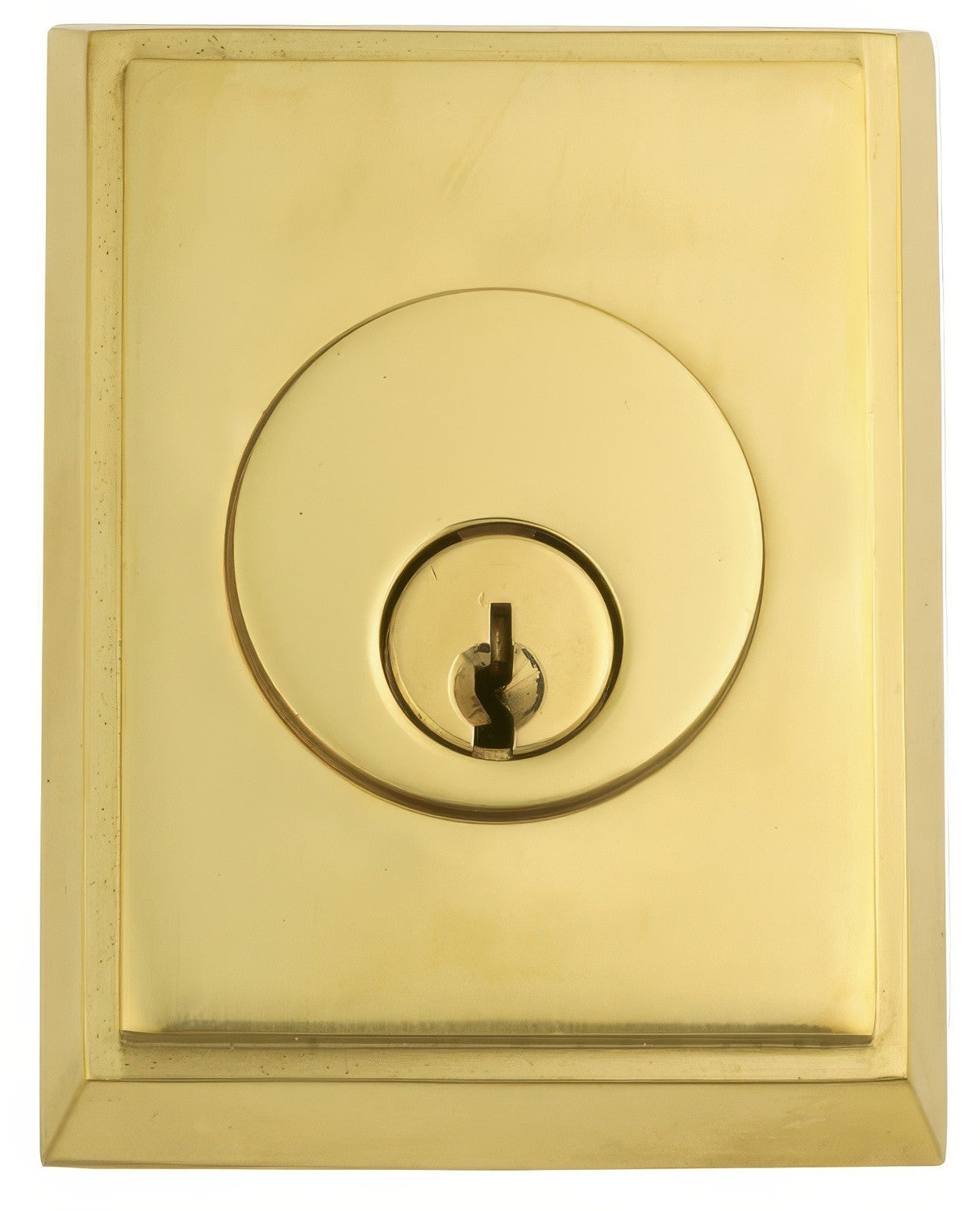 Emtek Rectangular Style Brass Modern Double Cylinder Deadbolt
