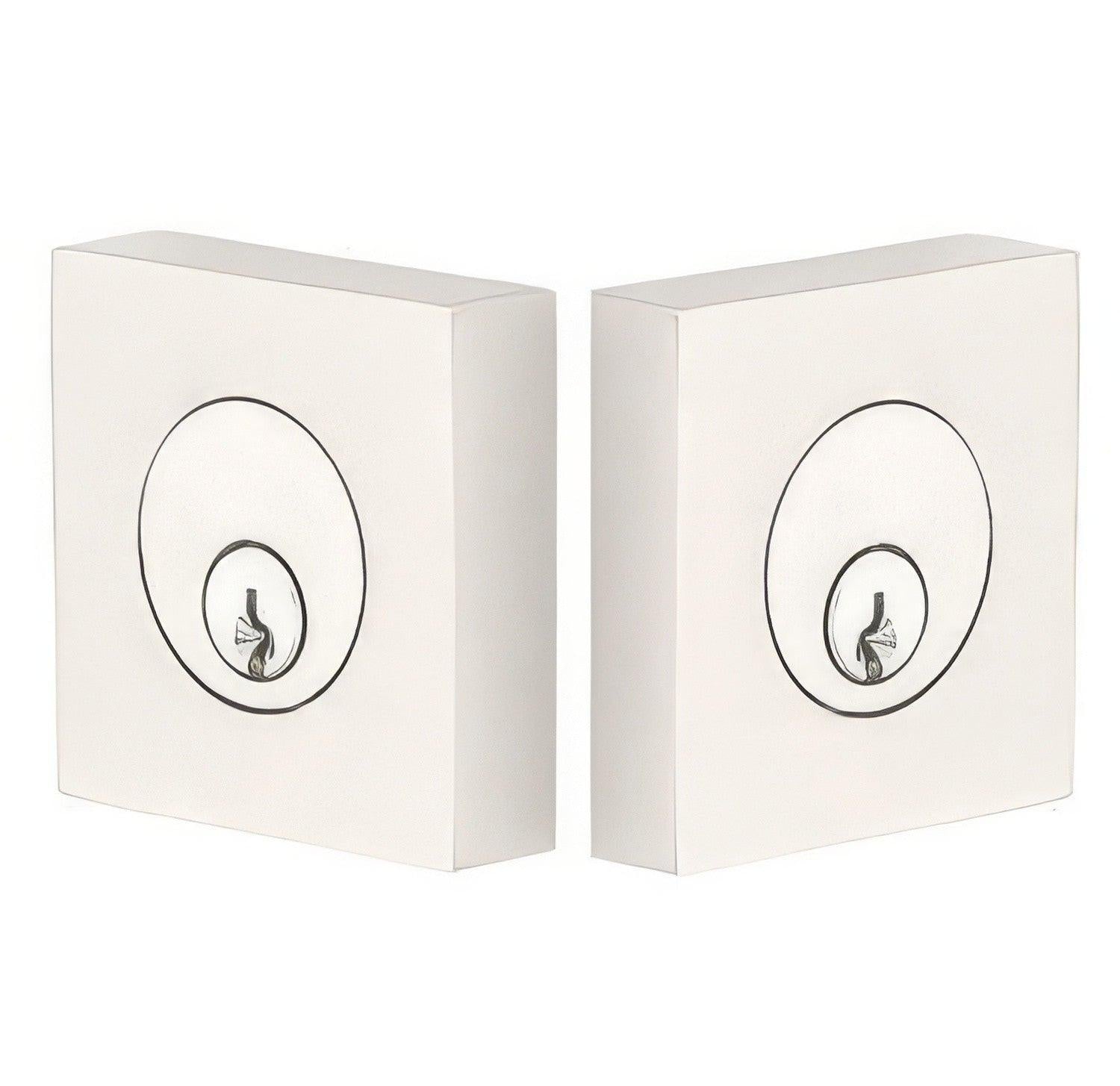 Emtek Square Style Brass Modern Double Cylinder Deadbolt