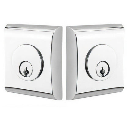 Emtek Neos Double Cylinder Deadbolt from the Brass Modern Series