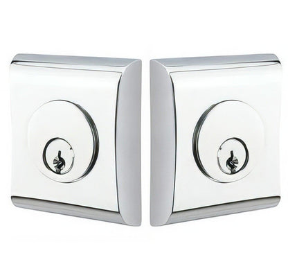 Emtek Neos Double Cylinder Deadbolt from the Brass Modern Series