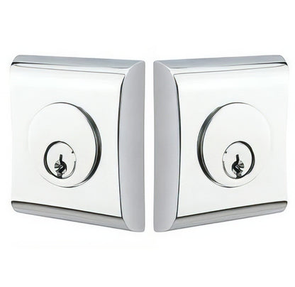 Emtek Neos Double Cylinder Deadbolt from the Brass Modern Series