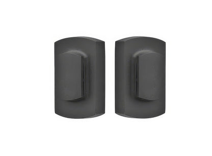 Emtek Ridgemont Style Rustic Modern Double Cylinder Bronze Deadbolt.