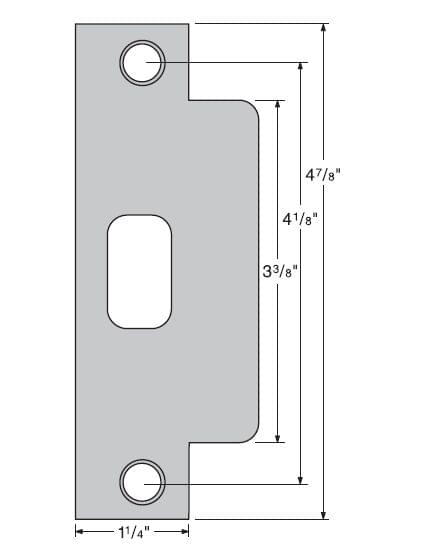 Kwikset 83846-004 ASA Strike for US26 Bright Chrome and US26D Satin Chrome Finish.