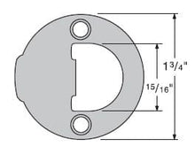 Kwikset 83929-006 Full Round Strike Satin Nickel Finish.