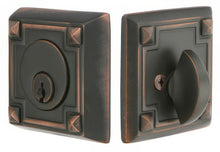 Emtek Arts and Crafts Style Designer Brass Single Cylinder Deadbolt