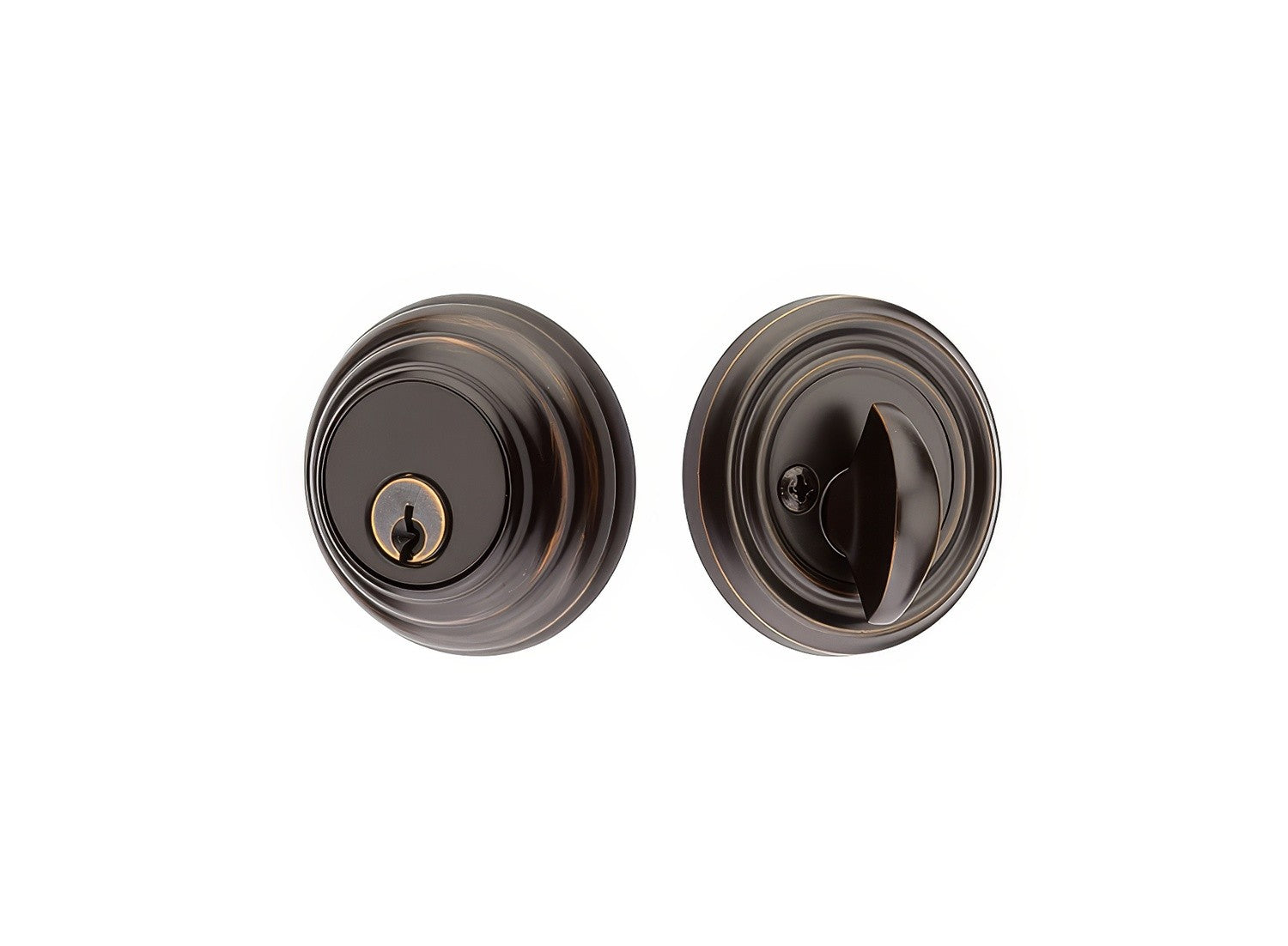 Emtek 8455US Low Profile Style Brass Modern Single Cylinder Deadbolt