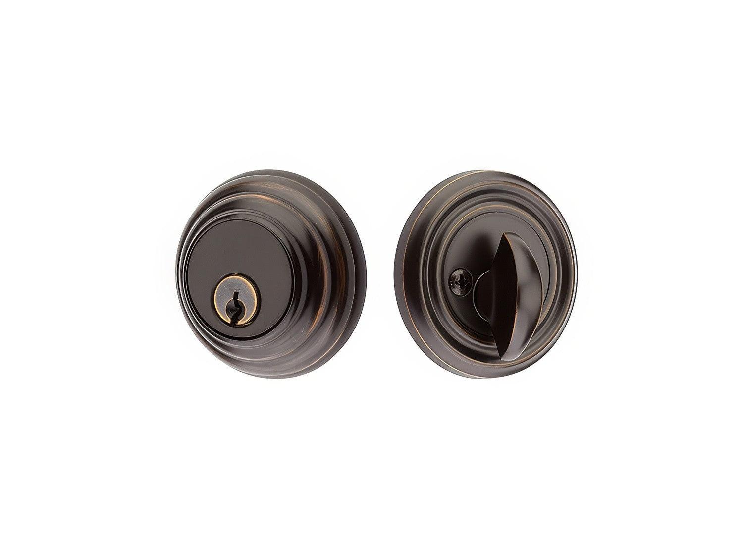Emtek 8455US Low Profile Style Brass Modern Single Cylinder Deadbolt